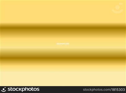 Realistic golden vector elegant. Gold foil texture background, shiny and metal gradient template for gold, frame ribbon, Abstract luxury smooth illustration wallpaper