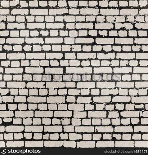 Realistic gray grunge bricks in worn out brick wall seamless pattern. Realistic grunge bricks in worn out brick wall seamless pattern