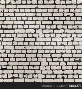 Realistic gray grunge bricks in worn out brick wall seamless pattern. Realistic grunge bricks in worn out brick wall seamless pattern