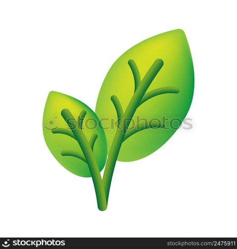 Realistic green leaves for decoration design. Plant leaf sign. Spring decoration. Vector illustration. stock image. EPS 10.. Realistic green leaves for decoration design. Plant leaf sign. Spring decoration. Vector illustration. stock image.