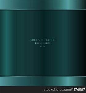Realistic green metallic metal background and texture. Vector illustration