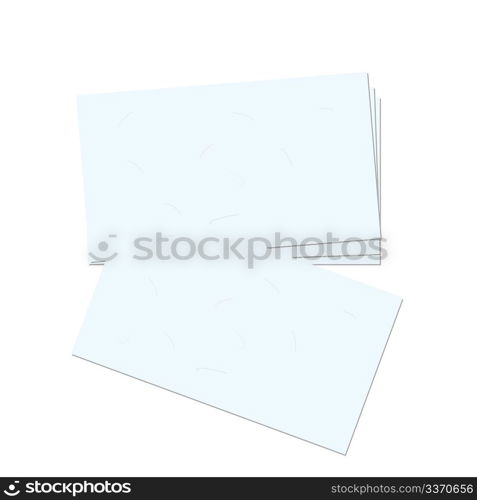 Realistic illustration business card - vector