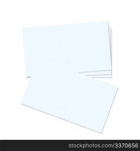 Realistic illustration business card - vector