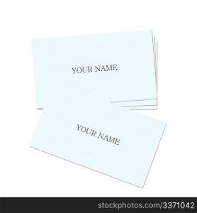 Realistic illustration business card - vector