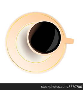 Realistic illustration coffee cup - vector