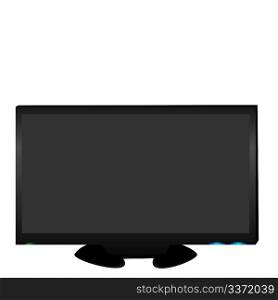 Realistic illustration LCD TV - vector