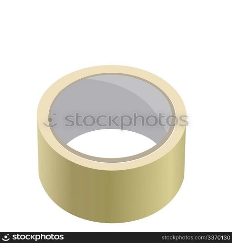 Realistic illustration of adhesive tape. Vector