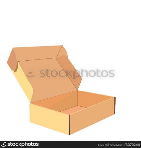Realistic illustration of box - vector