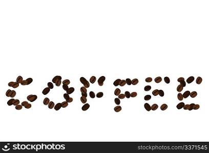 Realistic illustration of coffee beans. Vector