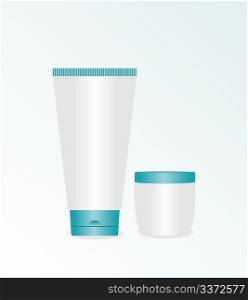 Realistic illustration of cream cosmetic - vector