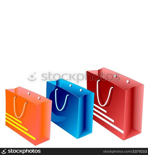 Realistic illustration of packet for shopping - vector