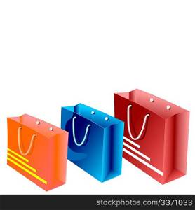 Realistic illustration of packet for shopping - vector