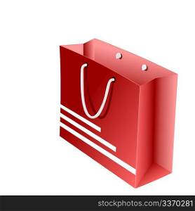 Realistic illustration of red packet for shopping - vector