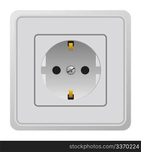 Realistic illustration power outlet - vector