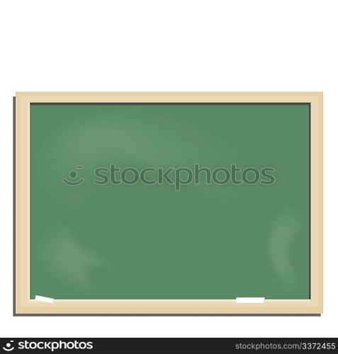 Realistic illustration school blackboard - vector