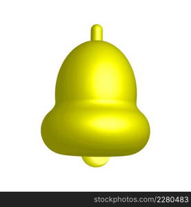 realistic image with golden bell 3d. Cartoon style. Notification bell icon. Vector illustration. stock image. EPS 10.. realistic image with golden bell 3d. Cartoon style. Notification bell icon. Vector illustration. stock image. E