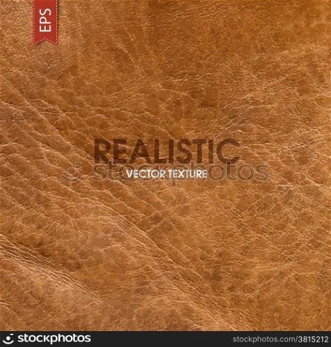 Realistic leather vector texture