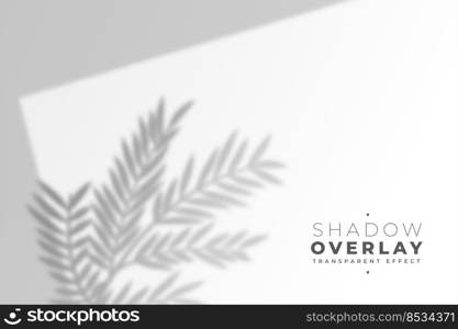 realistic leaves shadow overlay effect background