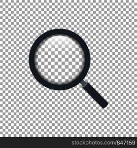 Realistic magnifying glass on transparent background. Vector. Eps10. Realistic magnifying glass on transparent background. Vector