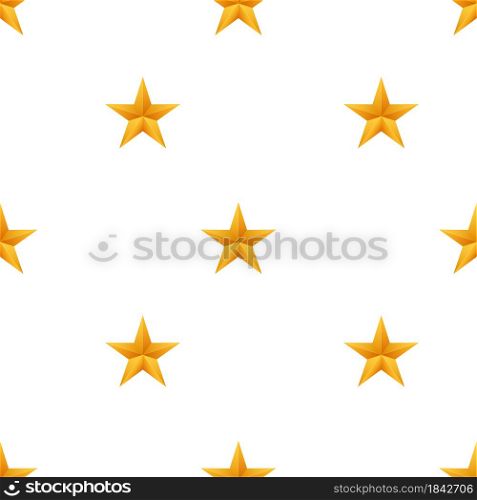 Realistic metallic golden stars pattern on white background. Vector stock illustration. Realistic metallic golden stars pattern on white background. Vector stock illustration.