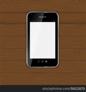 Realistic mobile phone vector illustration