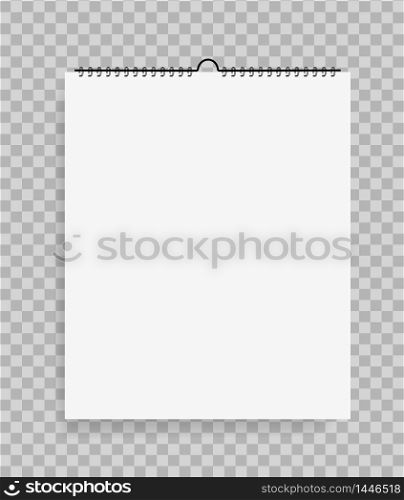 Realistic notebook in mockup style. Blank notepad with spiral. Template of empty sketchbook on isolated background. vector eps10. Realistic notebook in mockup style. Blank notepad with spiral. Template of empty sketchbook on isolated background. vector