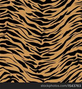 Realistic orange Safari pattern background, tiger animal skin print, vector seamless design. African safari leopard animal fur pattern with black spots background, black ink modern decoration. Realistic orange Safari pattern background tiger animal skin