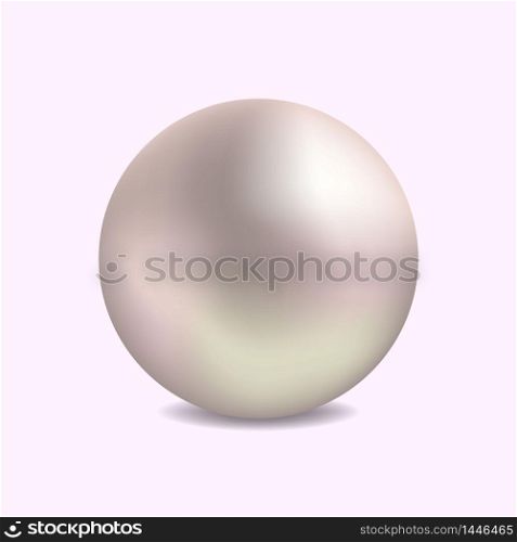 Realistic pearl for luxury accessories. Decoration pearl logo for cosmetic, jewelry, jewelry shop on white background. vector eps 10. Realistic pearl for luxury accessories. Decoration pearl logo for cosmetic, jewelry, jewelry shop on white background. vector