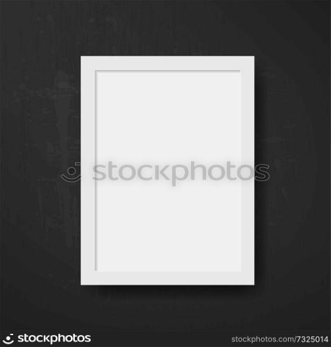 Realistic picture frame isolated