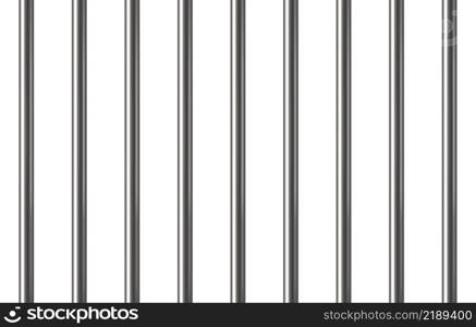 Realistic prison metal bars. Prison fence. Jail grates. Iron jail cage. Metal rods. Criminal grid background. Vector pattern. Illustration isolated on white background.. Realistic prison metal bars. Prison fence. Jail grates. Iron jail cage. Metal rods. Criminal grid background. Vector pattern. Illustration isolated on white background