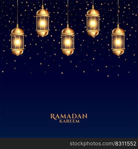 realistic ramadan kareem festival poster design