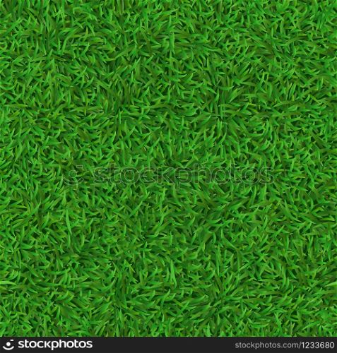 Realistic seamless green lawn. Grass carpet texture, fresh nature covering pattern, garden green grass and herbs meadow vector background. soccer, football field texture. Realistic seamless green lawn. Grass carpet texture, fresh nature covering pattern, garden green grass and herbs meadow vector background