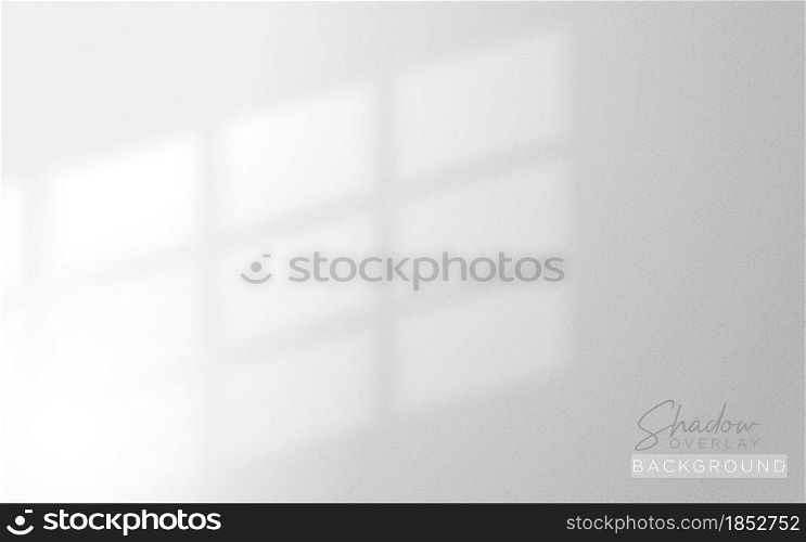 Realistic Shadow Overlay Background Design for Presentation with Soft Natural Lightning Effect. Vector Background Illustration. Graphic Design Element.