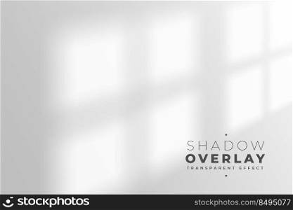 realistic shadow overlay effect of room window pane