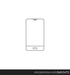 Realistic smartphone mockup. Mobile phone frame with blank look isolated template, different viewpoint phone. Mobile device concept vector