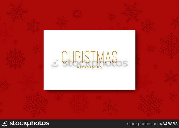 Realistic Snowflakes on red background. Christmas background. Vector illustration. Realistic Snowflakes on red background. Christmas background