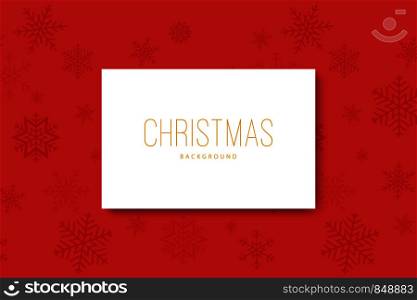 Realistic Snowflakes on red background. Christmas background. Vector illustration. Realistic Snowflakes on red background. Christmas background