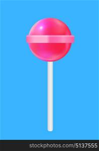Realistic Sweet Lollipop Candy. Vector Illustration EPS10. Realistic Sweet Lollipop Candy. Vector Illustration