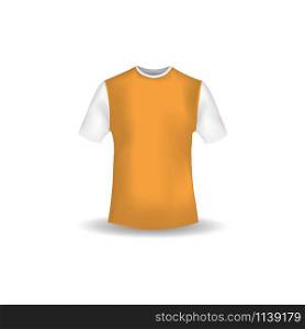 Realistic t shirt mockup design template vector. T shirt mockup design template vector