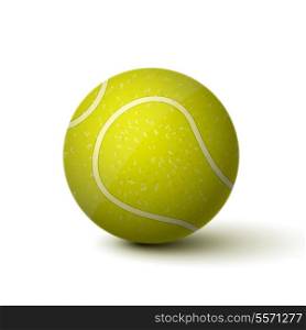 Realistic tennis ball icon isolated vector illustration