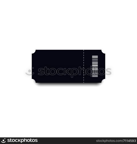 Realistic ticket with shadow. Ticket blue isolated on white background. Blank Ticket. Coupon with shadow. Eps10. Realistic ticket with shadow. Ticket blue isolated on white background. Blank Ticket. Coupon with shadow
