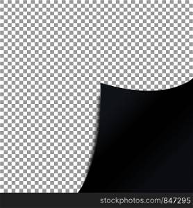 Realistic transparent Curled Corner with shadow. Eps10. Realistic transparent Curled Corner with shadow. Vector