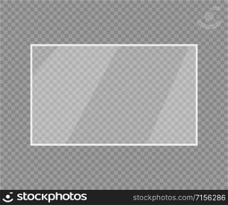 realistic transparent glass on a transparent background, vector illustration. realistic transparent glass on a transparent background, vector