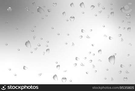 Realistic wet condensation texture.Fresh water splash effect on the surface.Rain transparent drops flow down the glass.Liquid spreading droplet shapes.. Rain transparent drops flow down the glass.Realistic wet condensation texture.Fresh water splash effect on the surface.Liquid spreading droplet shapes.