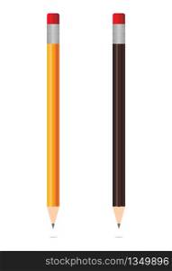Realistic wooden pencils isolated on white background. Sharpened graphites. Mockup of stylus. Stationery for school, college, study, office, work. Pencils with shadows. Creative instruments. Vector.. Realistic wooden pencils isolated on white background. Sharpened graphites. Mockup of stylus. Stationery for school, college, study, office, work. Pencils with shadows. Creative instruments. Vector