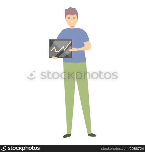 Realization results icon cartoon vector. Business performance. Best growth. Realization results icon cartoon vector. Business performance