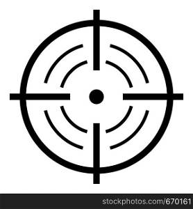 Rear sight icon. Simple illustration of rear sight vector icon for web. Rear sight icon, simple style.