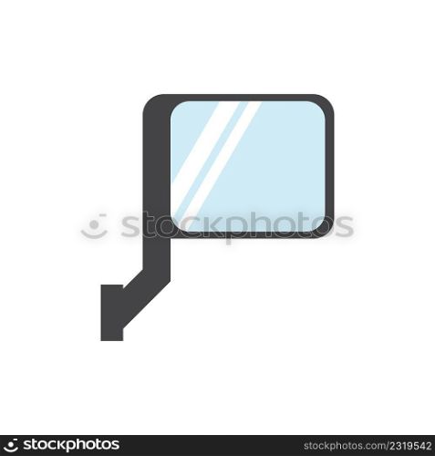 Rear view mirror vector illustration