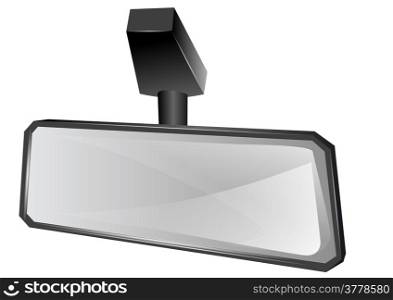 rear viewer mirror isolated on white background