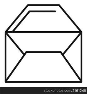 Receive envelope icon outline vector. Mail letter. Send message. Receive envelope icon outline vector. Mail letter
